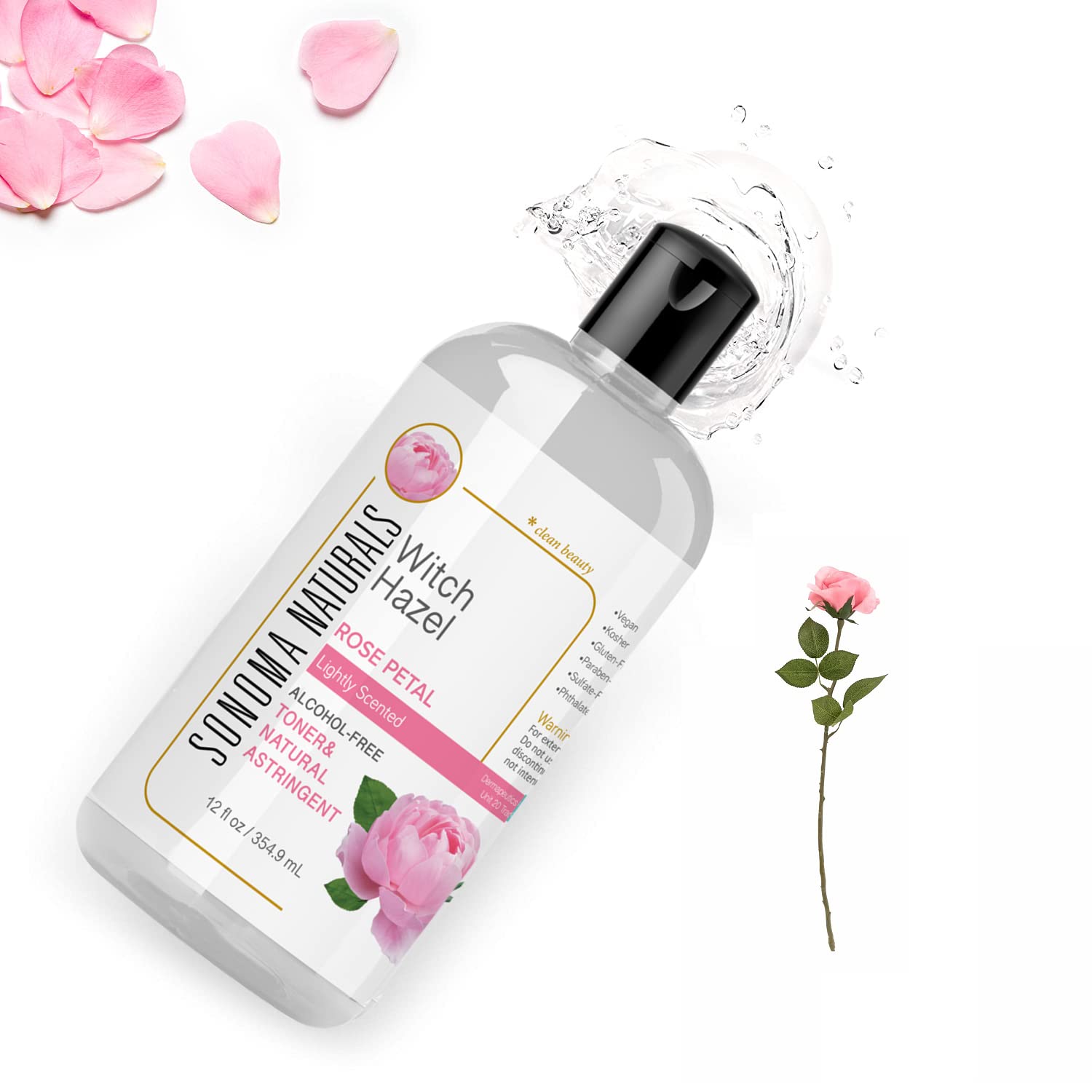 Sonoma NaturalsAlcohol-Free Witch Hazel Facial Toner (Rose Petal)