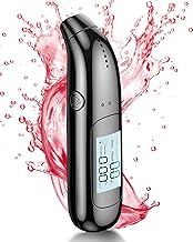 Etilometro con display LCD, misurazione accurata della polizia, algoritmo doppio filtro DFFA, rilevamento senza contatto, ricarica USB, tester di alcool portatile per uso personale e professionale