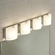 40 inch LED Wall Sconce Lights, Bathroom Vanity Lights, 4-Light Indoor Wall Light Fixtures Over The Mirror, Wall Decro Lighting for Bathroom Hallway Bedroom Living Room
