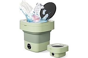 Mini Washer and Dryer Combo, Portable Washing Machine 9L Capacity for Underwear,...