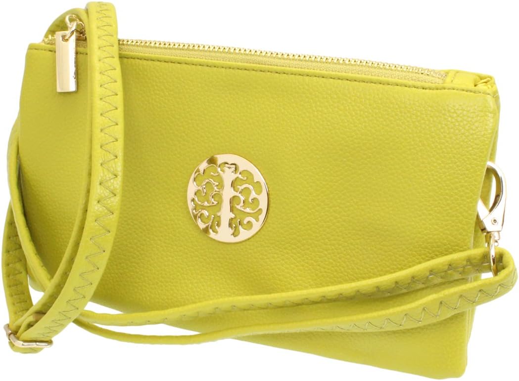 Fashion ChoiceSmall Clutch Bags with Wristlet and Long Adjustable Strap - Packaged With FREE Elegant Tiana Marie Dust bag