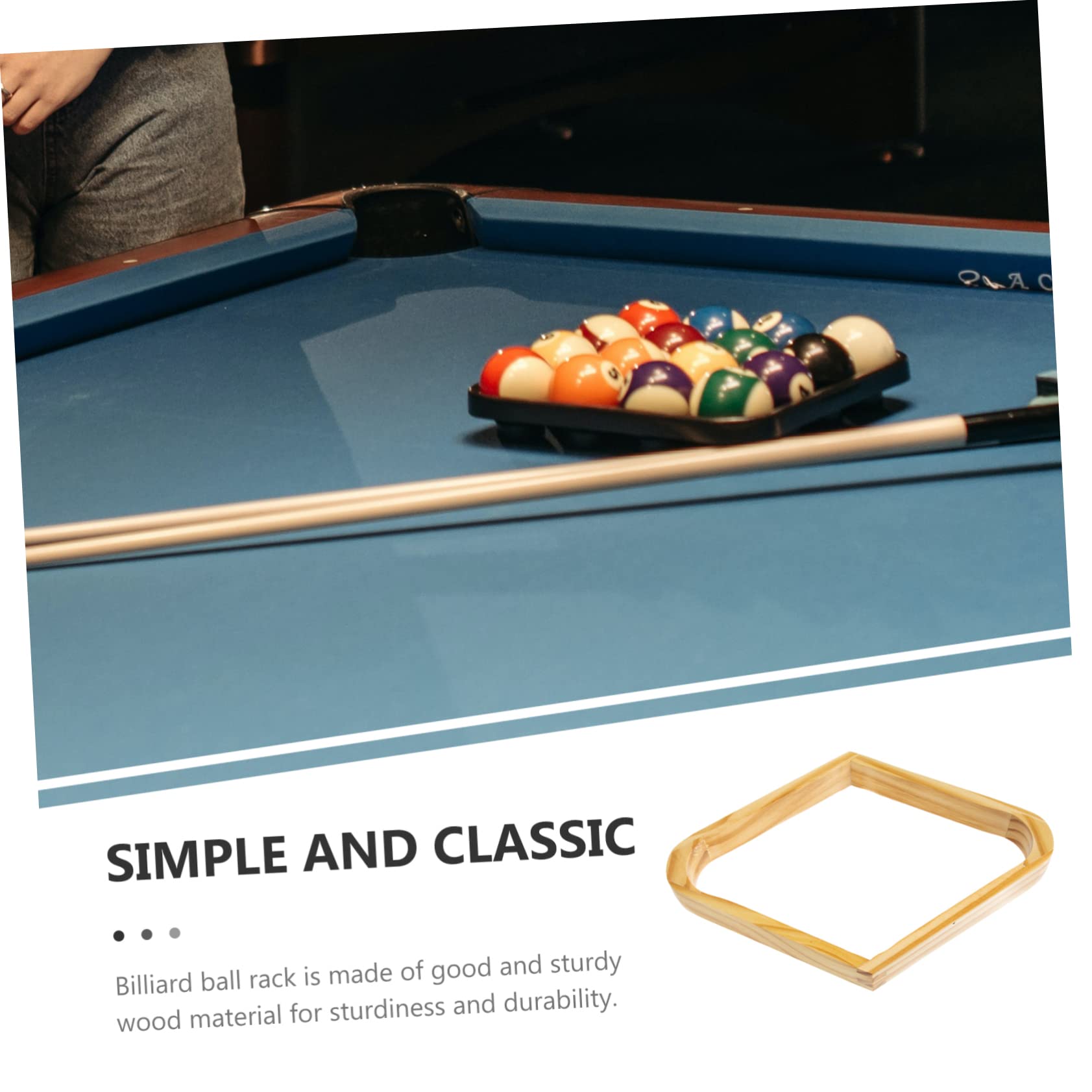 Kisangel Billiard Ball Storage Rack Snooker Fixing Rack Mini Billiards Set Pool Table Accessory