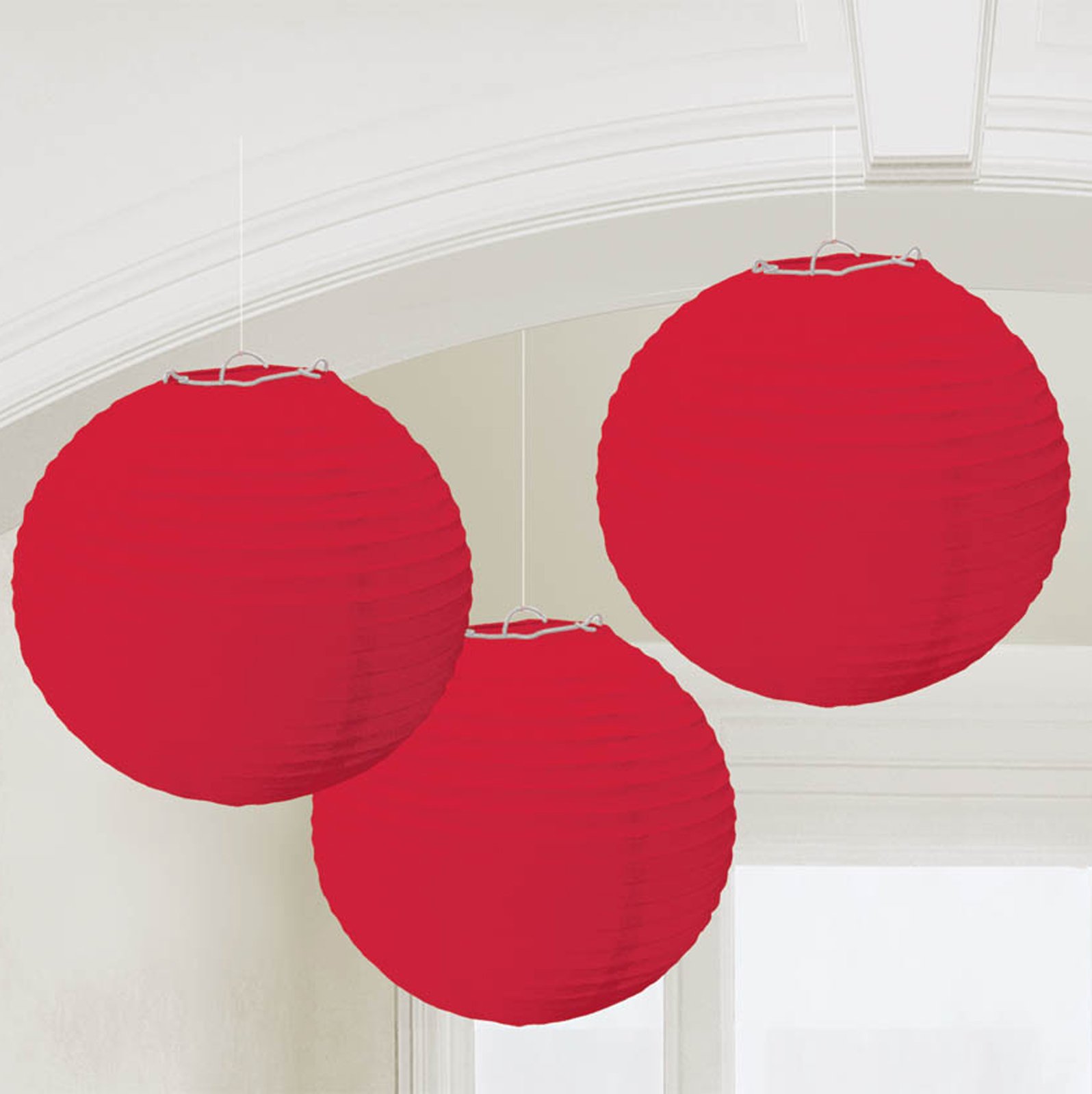 Rubies 3 Lanterns Red