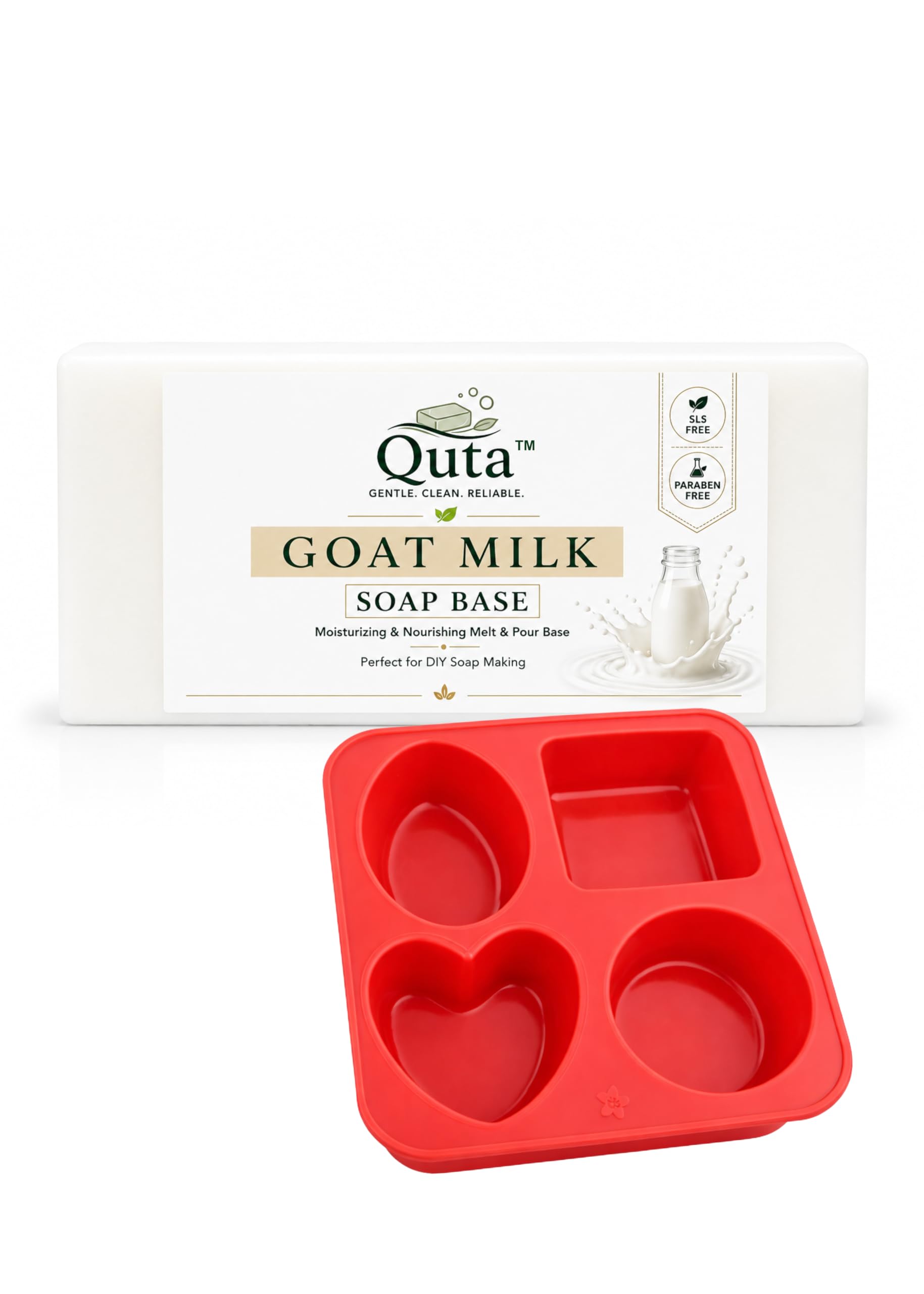 DIY Soap Making Kit - Goat Milk Glycerin Soap Base 250g with Soap Mould, SLS & Paraben Free-image-36