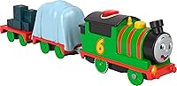 Thomas & Friends Talking Percy Motorized Train - Battery-Powered Engine with Sounds, Phrases & Cargo for Kids 3+