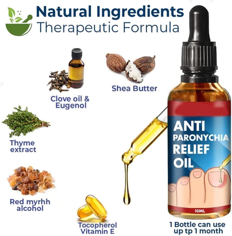 Miniatura 5 de Aceite de alivio de paroniquia, aceite de alivio antiparoniquia, tratamiento de paroniquia para los dedos del pie, aceite de alivio antiparanoquia