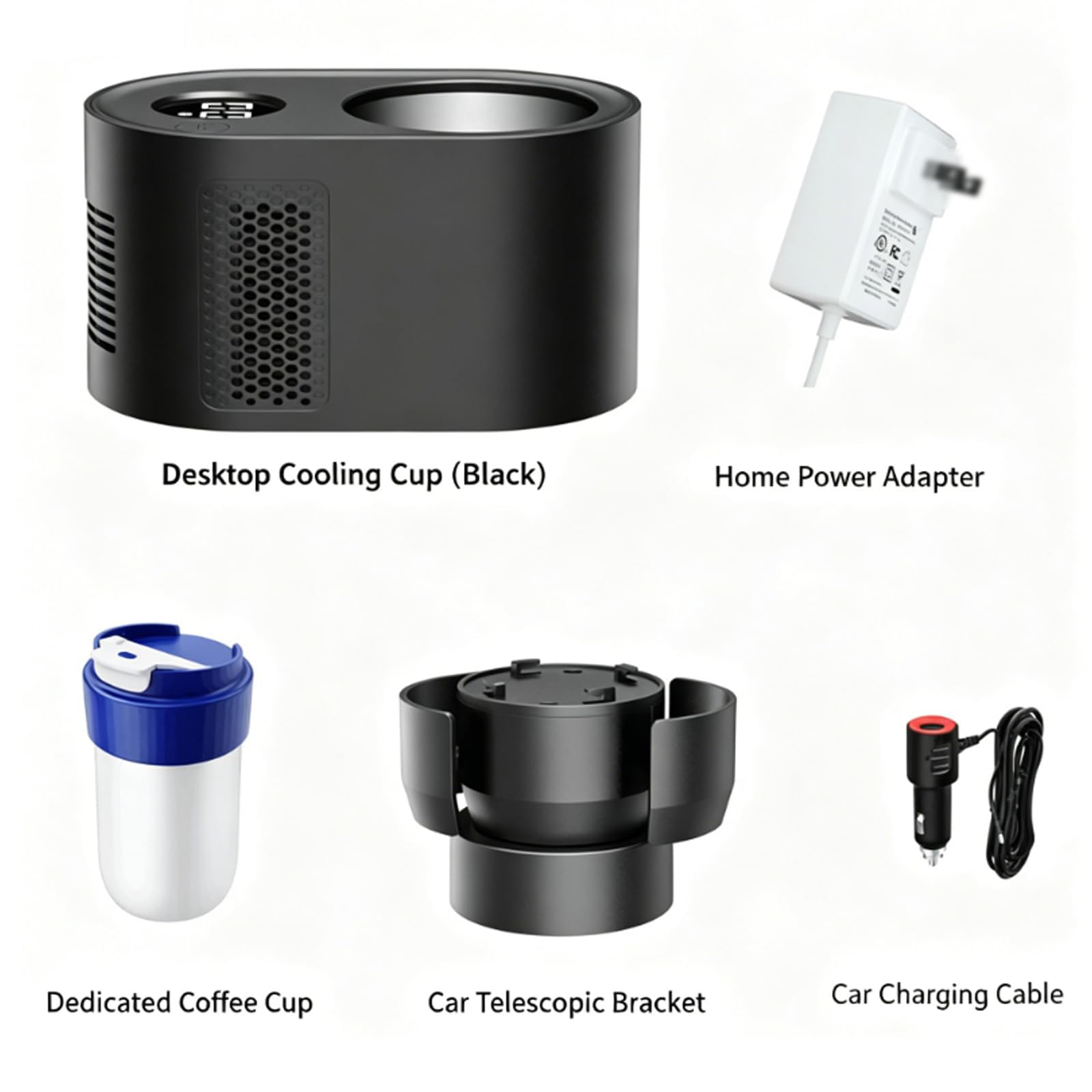 Schnellheizender Kühlbecher, Intelligenter Auto-heiz- Und Kühlbecher Mit Led-anzeige, 0 °c Kühlung & 60 °c Heizung, 40–60 °c Konstante Temperatur, Für Auto, Büro, Zuhause, Bier, Saft