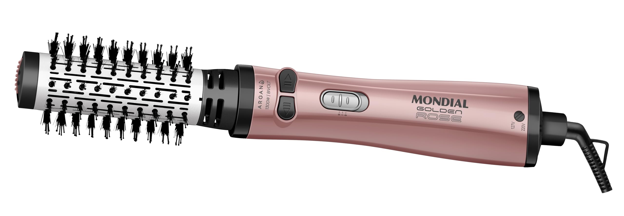 MONDIAL, Escova Rotativa, Golden Rose, 1300W, Bivolt - ERB-12-GR