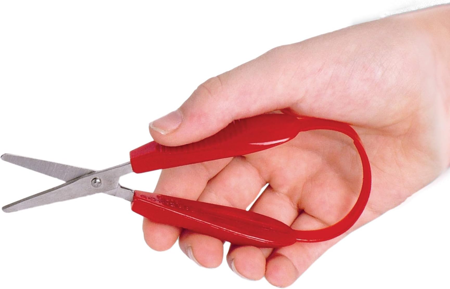 Mecanaids Compact Red Kids Scissors, 5 Inch, Aluminum Blade, Ambidextrous, 1 Count