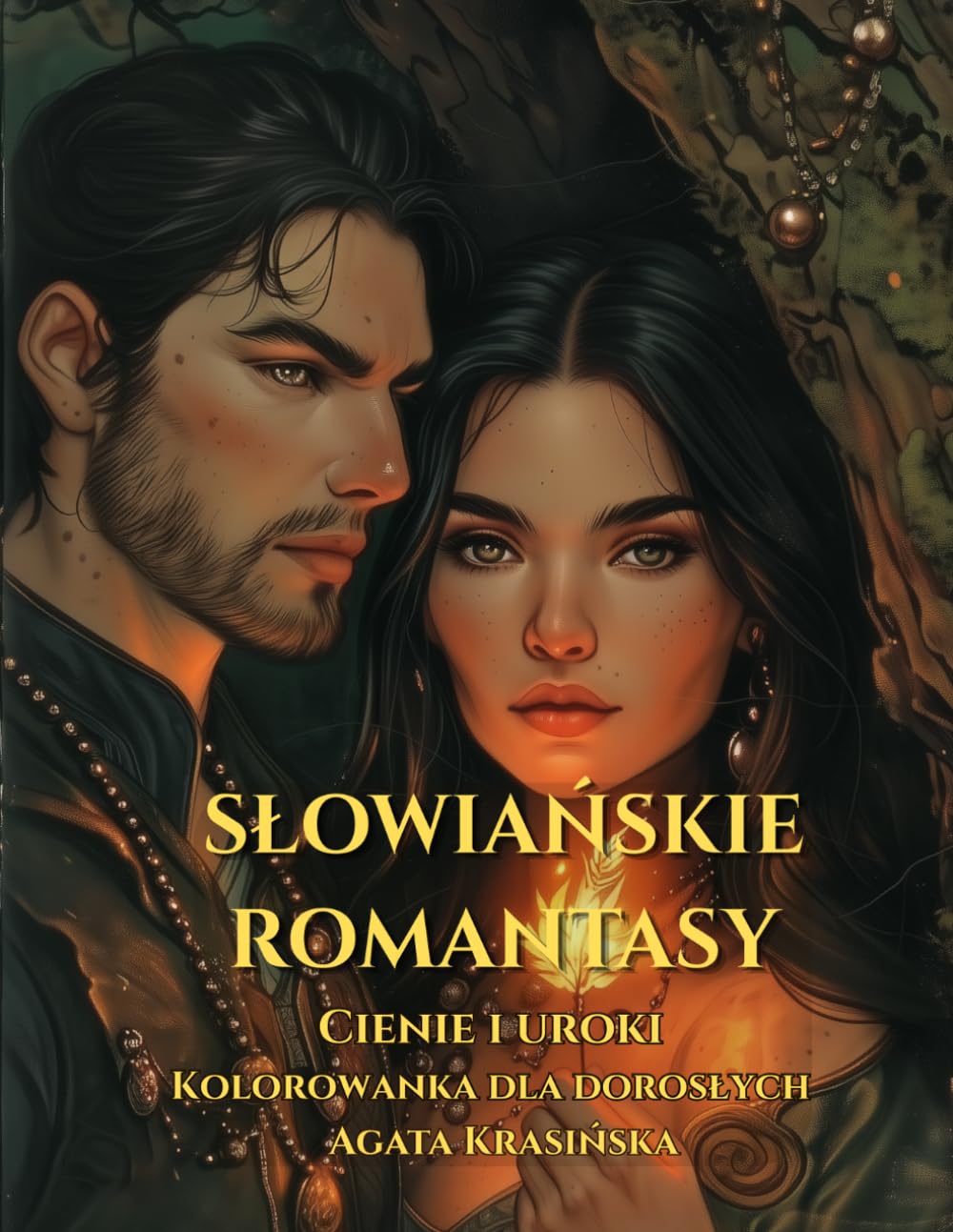 Słowiańskie Romantasy: Cienie i uroki. Kolorowanka dla dorosłych (Slavic Folklore Coloring Collection)