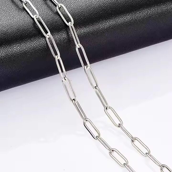 Image of THE MEN THING Chain for Men, Luxury Pure Titanium Steel Chain | Silver Stainless Steel Chain | Necklace Jewellery for Men & Boys