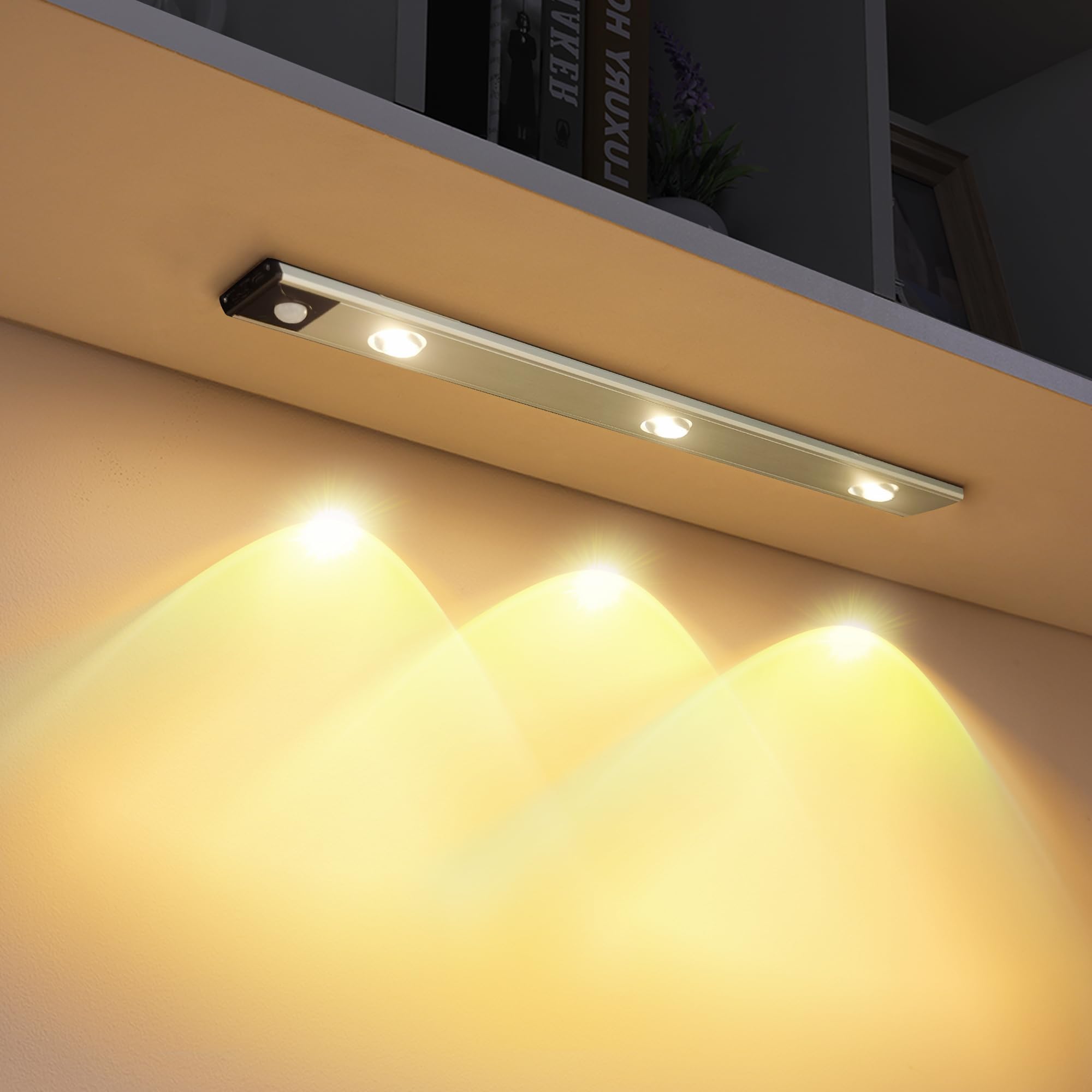 Motion Sensor Lights Indoor, 40cm Under Cabinet Lights for Kitchen, Cupboard, Counter, Wardrobe ...