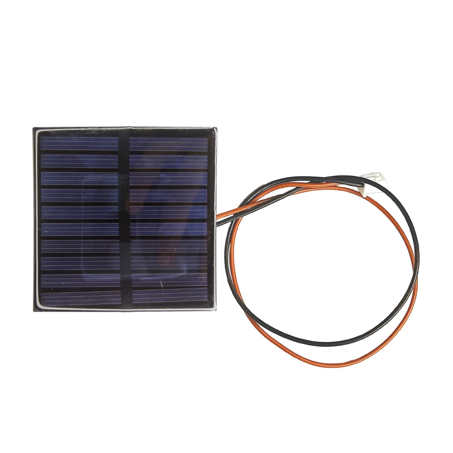 UNIVERSAL HUB Plastic 5Pcs 70x70x03mm Mini Solar Panel 6V 100MAH with 2 Pin Wire for Solar DIY Projects - Image 2 thumbnail