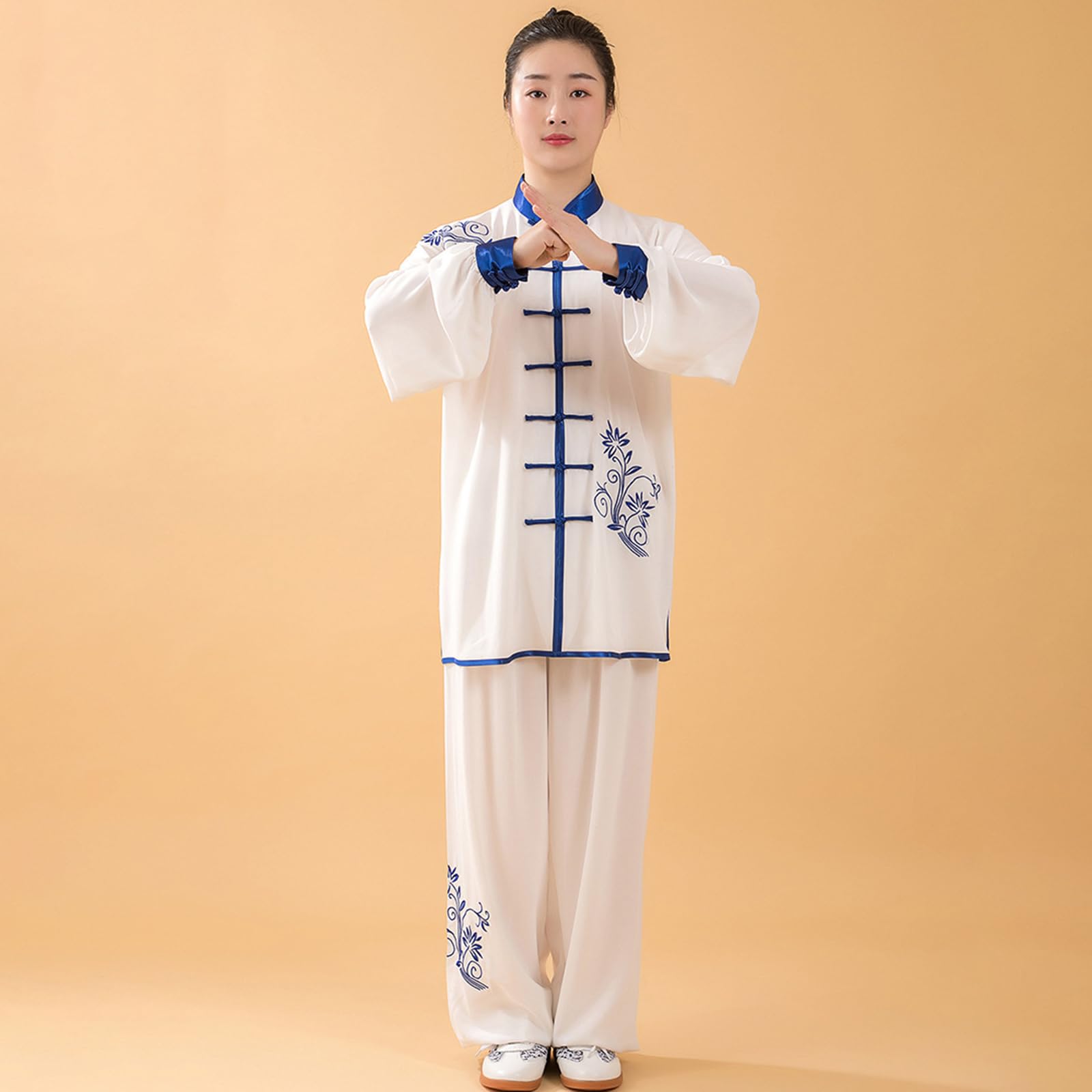 Tradycyjny mundur sztuk walki Damski strój Tai Chi Kung Fu w wielu rozmiarach(Style-1,S)