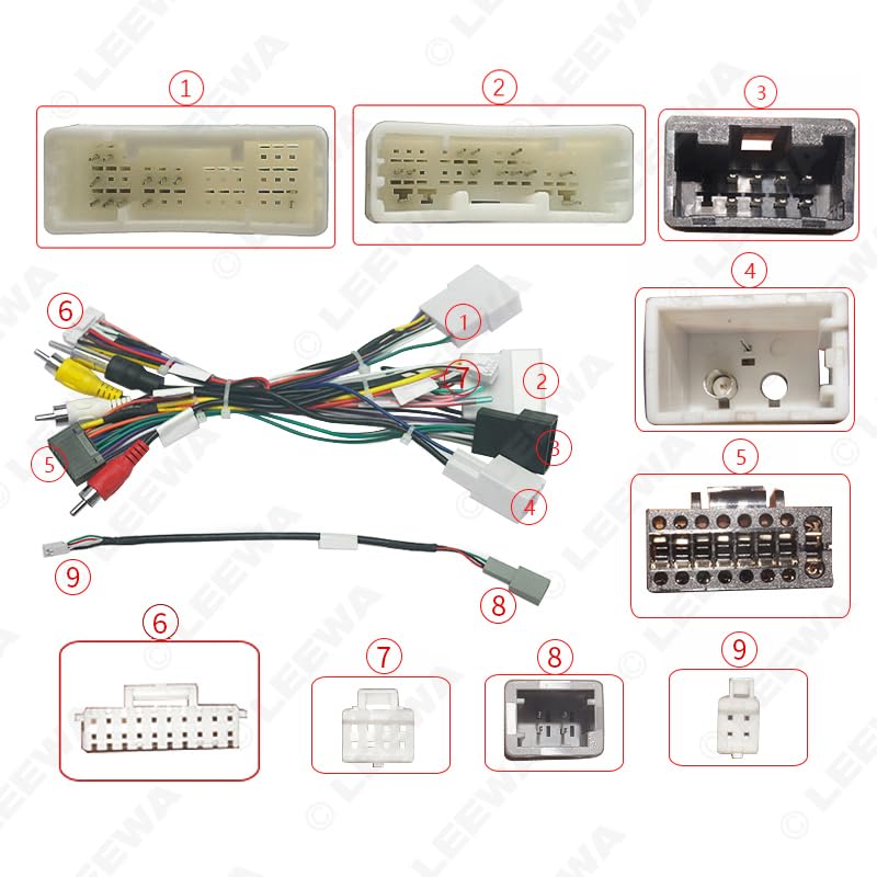 Car for Audio Android 16Pin Wiring Cable Adapter with Canbus for Toyota Camry(2018+)/Avalon(2019+)/Sienna(18-20)/Corolla(2020+ - (Color Name: Harness CANBUS Box)