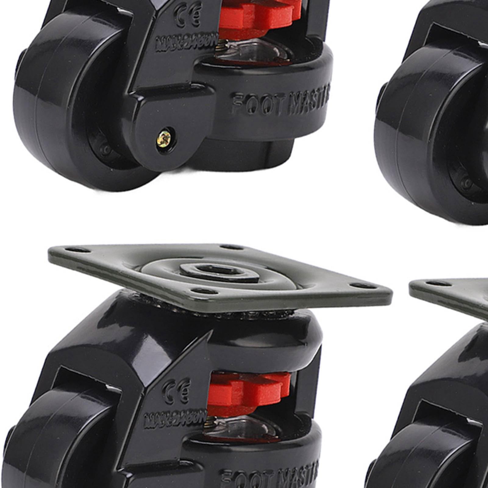 Leveling koła jezdne, 4pcs GD 60F Level Poprawka Kółko jezdne, Retractable Leveling Maszyna Kółka jezdne 500kg Na Zestaw Duży Top Płyta, kółka płytkowe