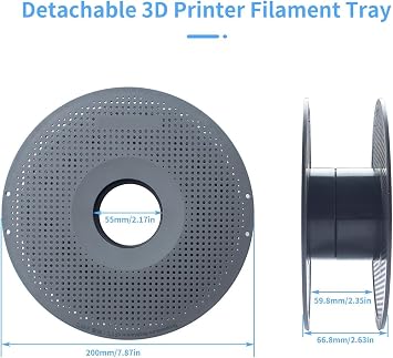3D Printer Accessories AMS Detachable Filament Tray: High Temperature Reusable Filaments Reel Holder for 500g 1kg PLA ABS PETG TPU Spool