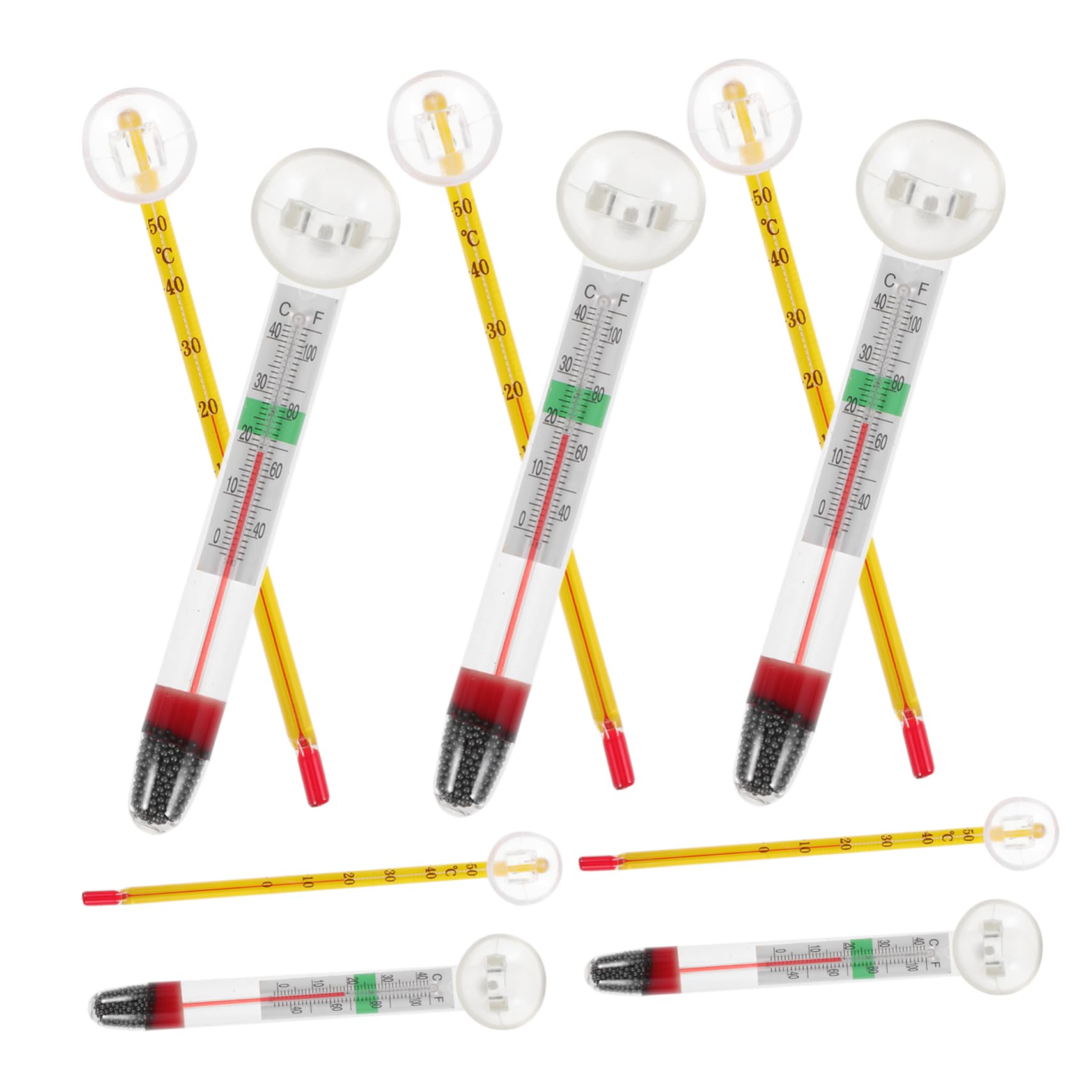 HEMOTON 2 Set Termometro Per Acquari Temperatura Termometro Per Pesci Guidato Accessori Acquario Profondo Galleggiante Termometri Digitali Plastica 10 Pezzi*2
