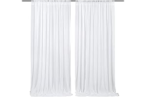 White Photography Backdrop Curtains: Effortlessly Elevate Your Occasions with Chic Chiffon