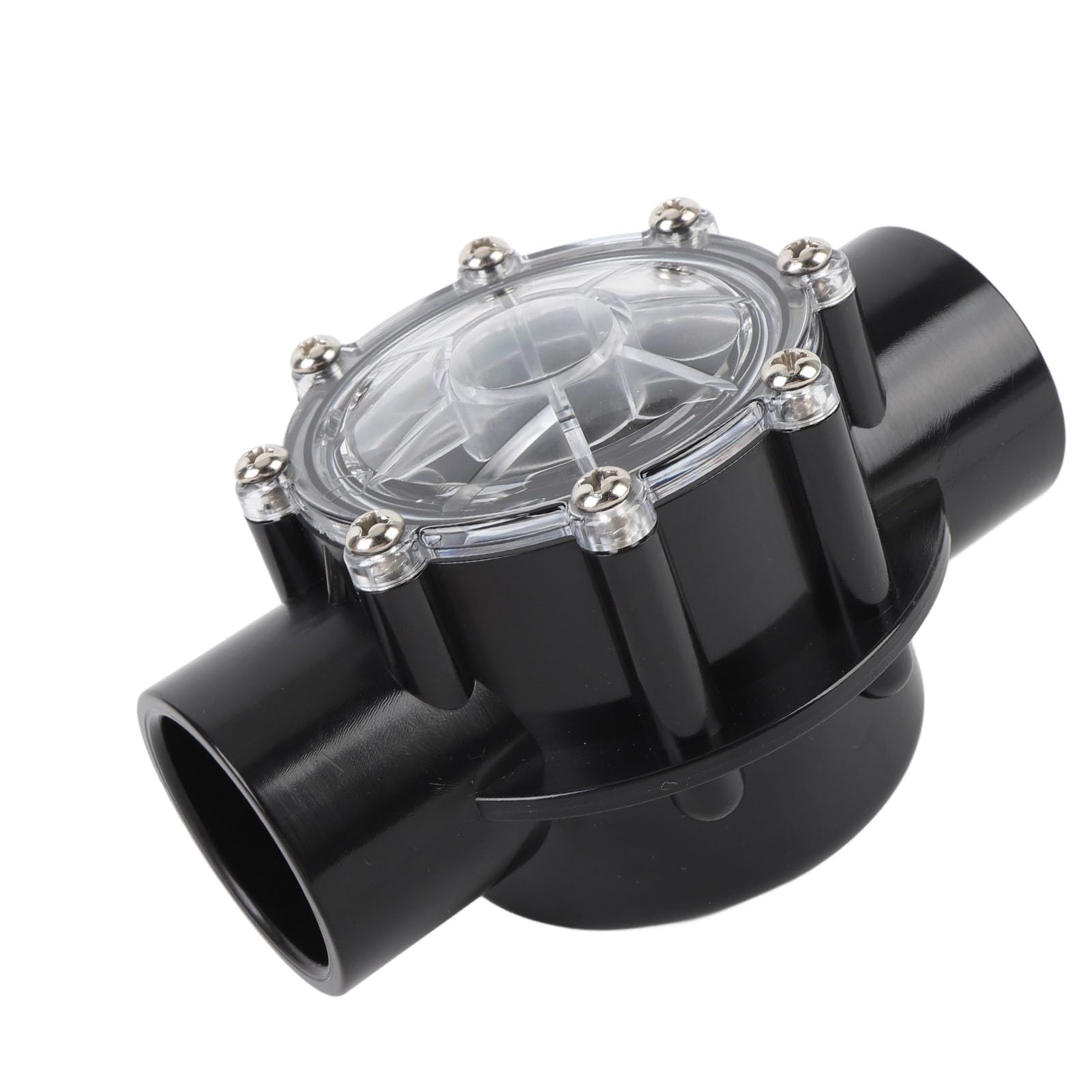 PerGar Clapet Anti-Retour, Clapet Anti-Retour de Piscine, Clapet Anti-Retour de 2 Pouces à 180 Degrés, Clapet Anti-Retour Droit en PVC à 2 Voies, Clapet Anti-Retour D'aquarium, Valve de