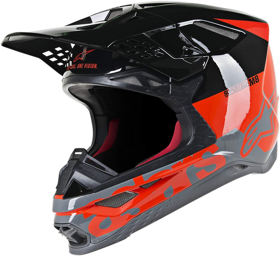 Alpinestarsunisex Adult S Tech S M8 Radium Helmet Red Black