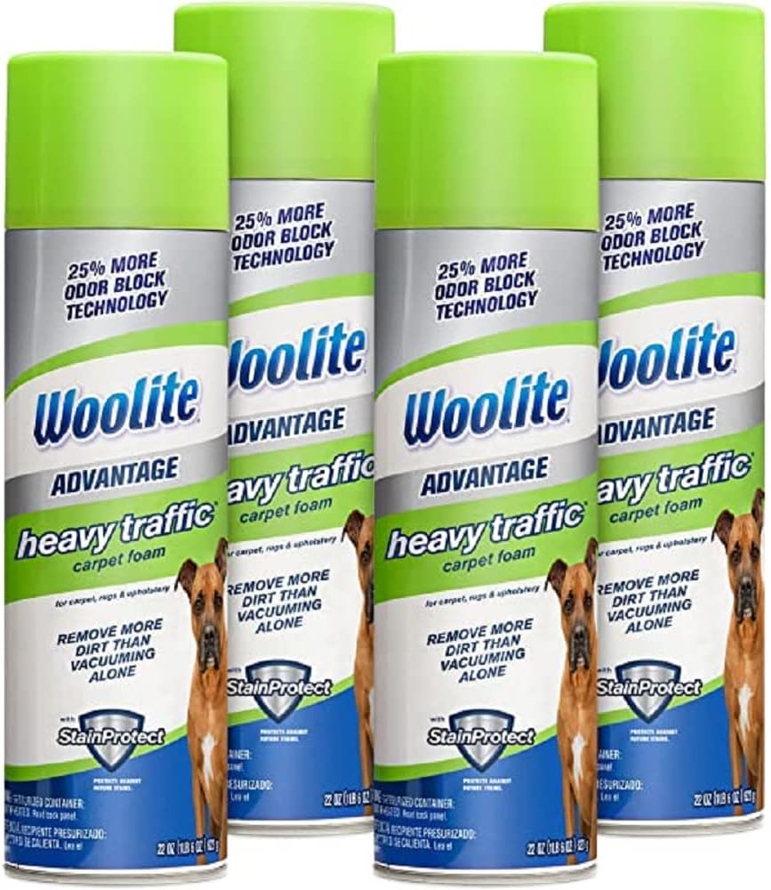 Woolite Advantage Heavy Traffic Carpet Foam 4 Pack Health & Household