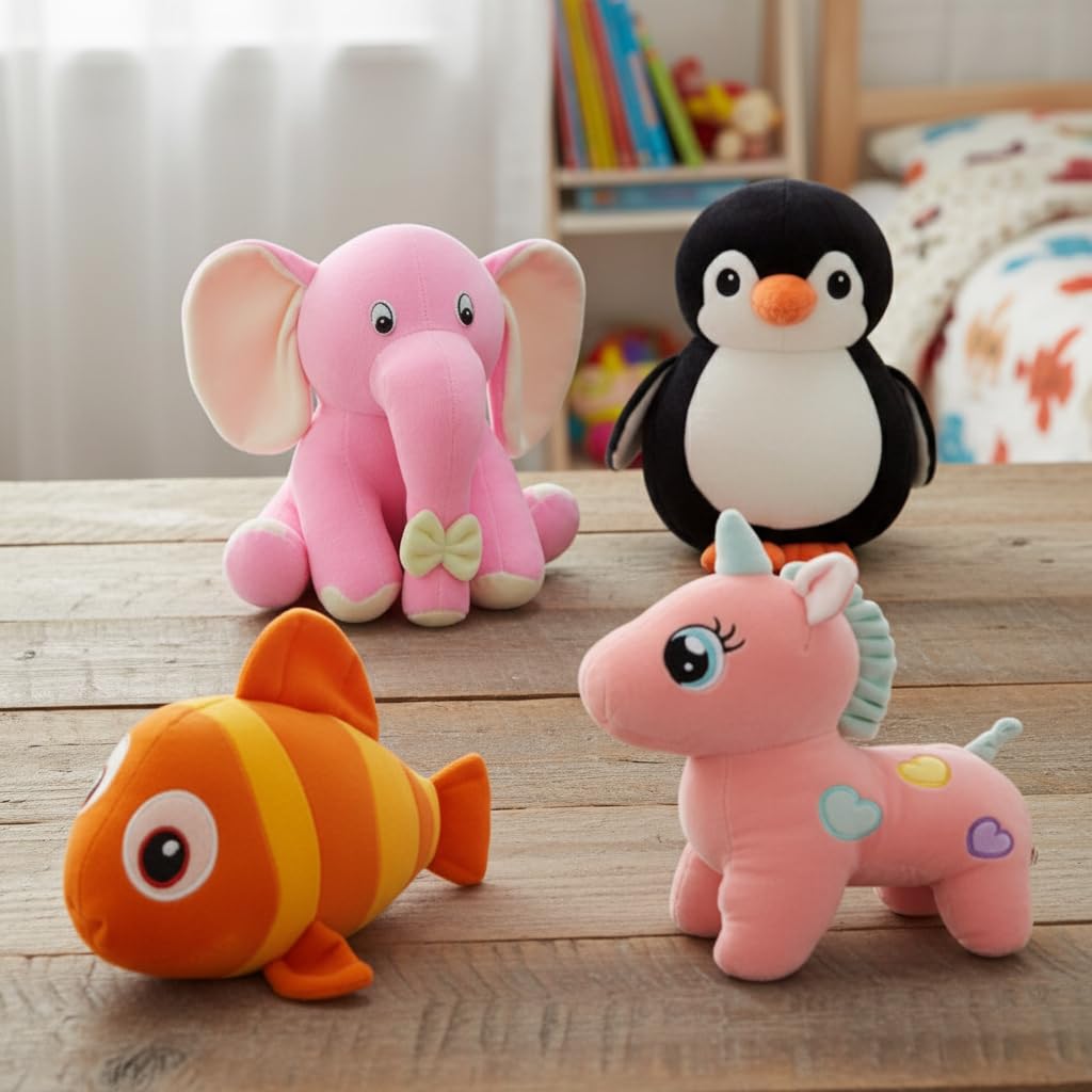 Future Shop Combo Supper Soft Toy for Cute Kids Baby Boys/Girls Stuffe Soft Plush Toy Combo of 4 Appu, Turtle, White Dog & Pink Rabbit Teddy Bear for Kids Gift-image-31