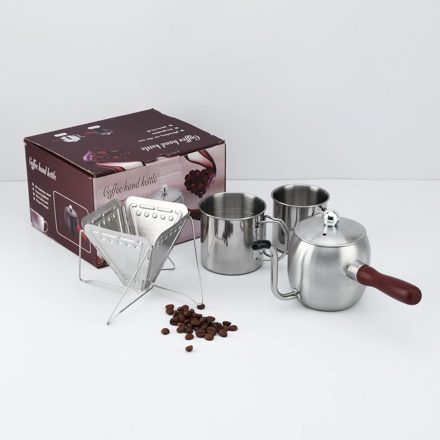 Pour Over Coffee Maker Gift Set,17 OZ Stainless Gooseneck
