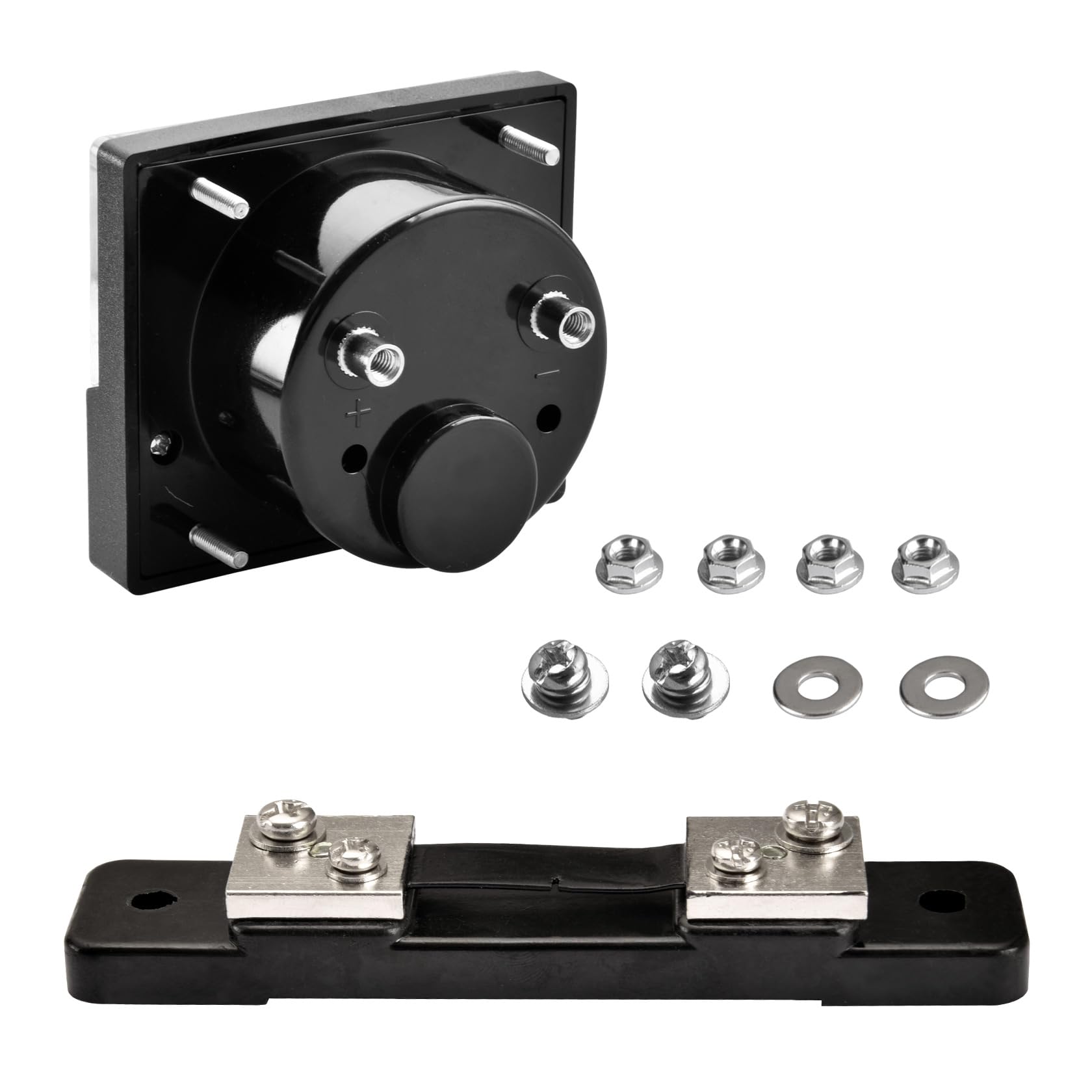 Heschen Amperometro Tester rettangolare da pannello DH-670 DC 0 – 50 di classe 2,0 con Shunt.