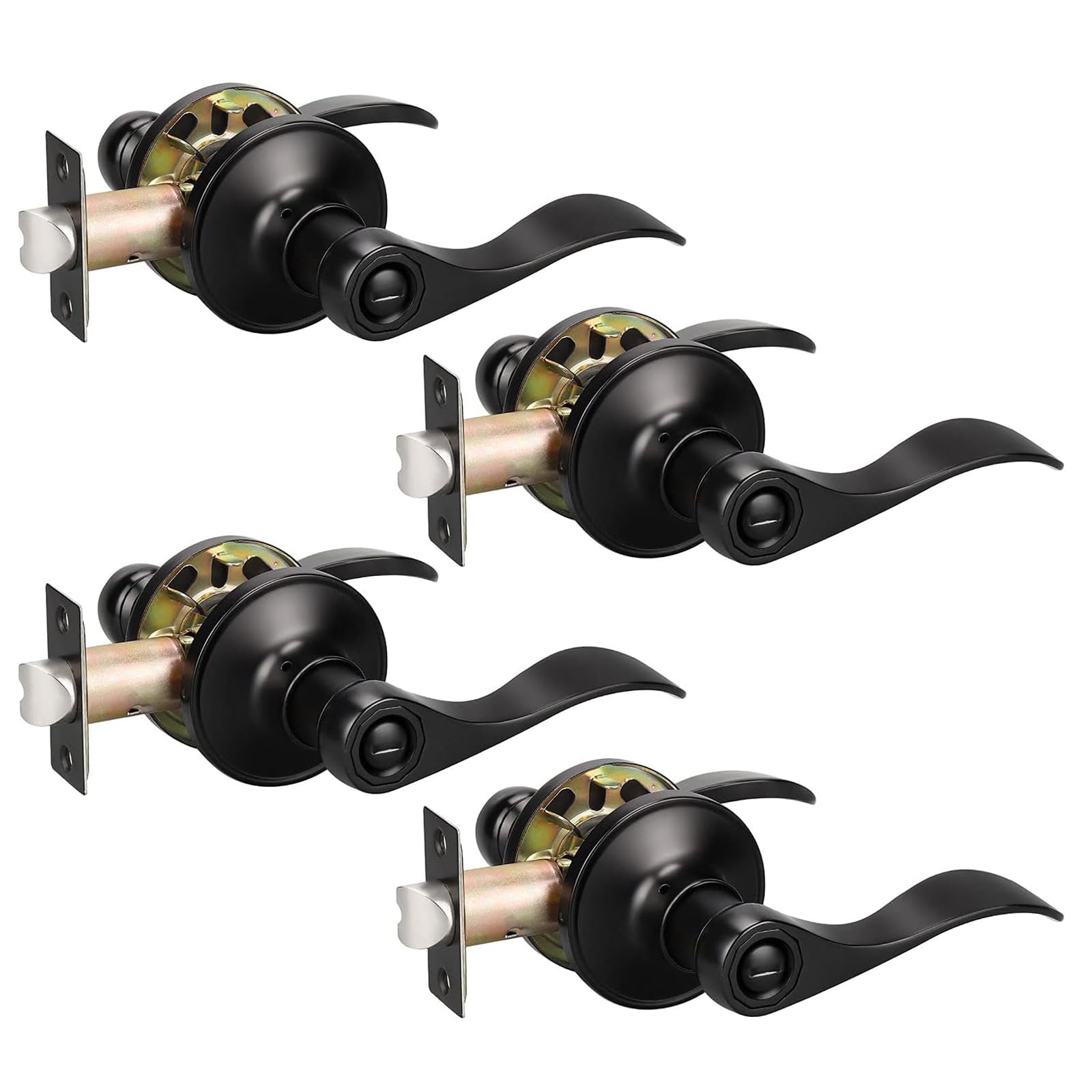 KNOBWELL Rubbed Bronze Door Handles - Modern Style -9 KNOBWELL Rubbed Bronze Door Handles - Modern Style -9