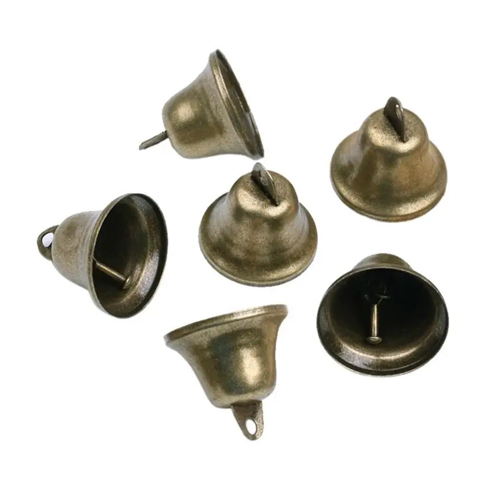 Christmas Bells 30pcs Copper Bells Vintage Metal Christmas Decorations Bell Rattle For School for Christmas Decor