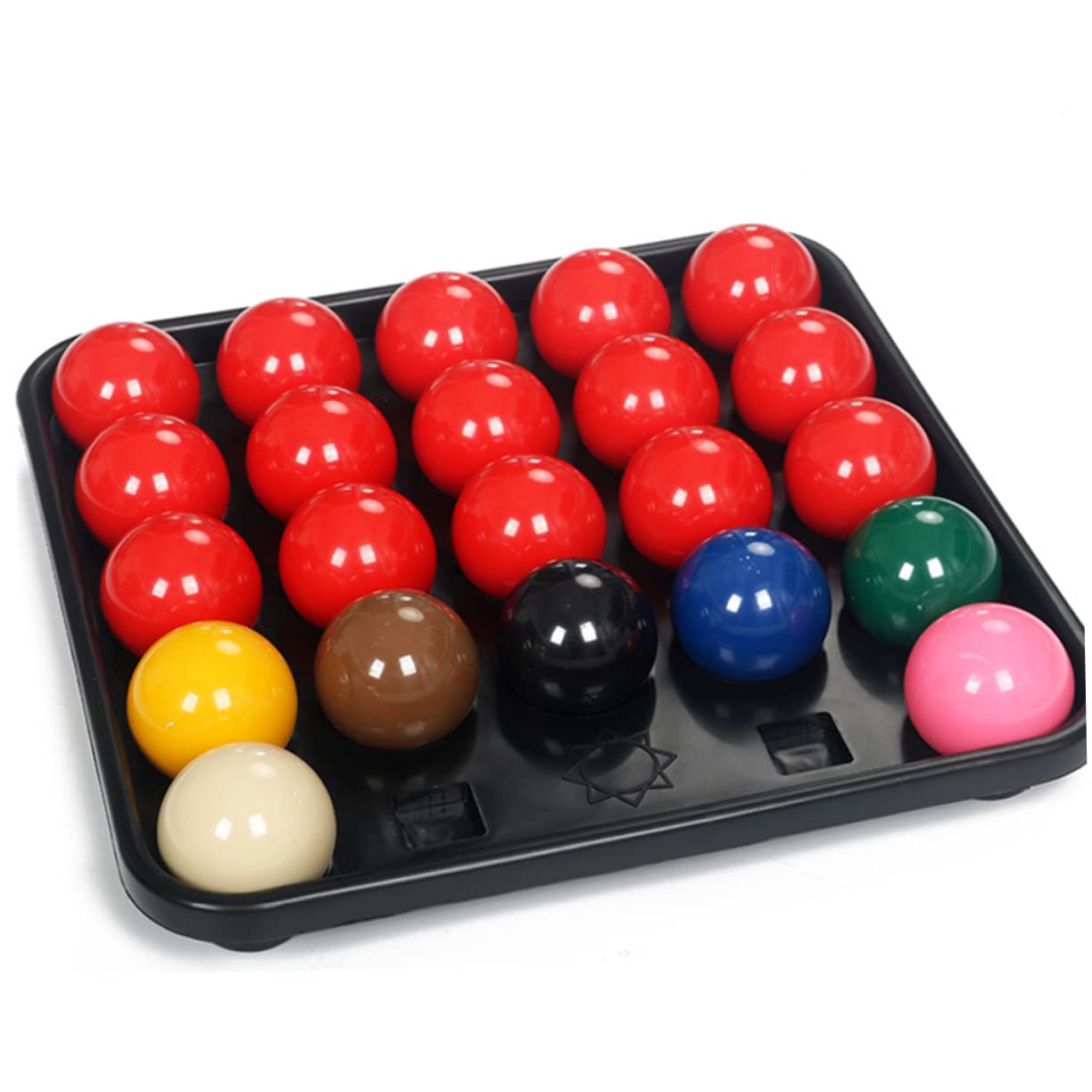 OSOLADY Pool Table Accessory Snooker Ball Holder Tray Plastic Billiard Ball Storage Rack