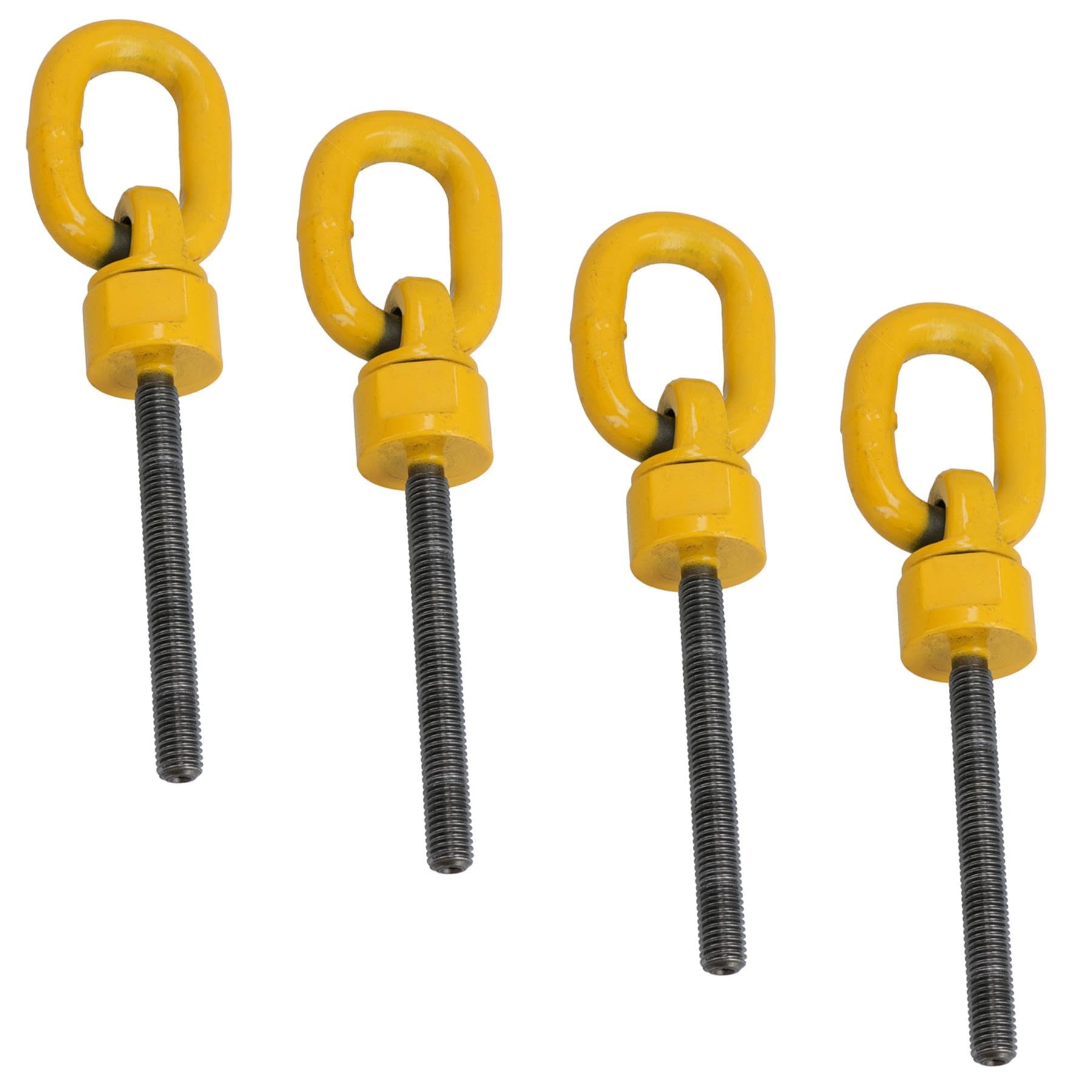 M10 x 18mm Swivel Rotating Lifting Point Eye Bolt with Ring 0.5t Capacity 1pc