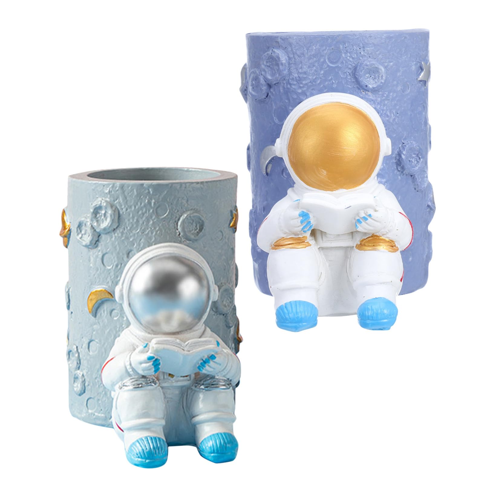 Zerodeko Portapenne In Resina Da 2 Pezzi Portapenne Da Astronauta