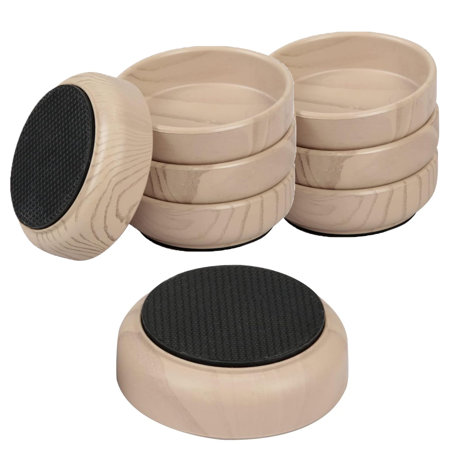 AHAQU 16PCS 60mm Rubber Base Castor Cups, Sofa Feet Protectors For Wooden Floors And Carpets - View #10