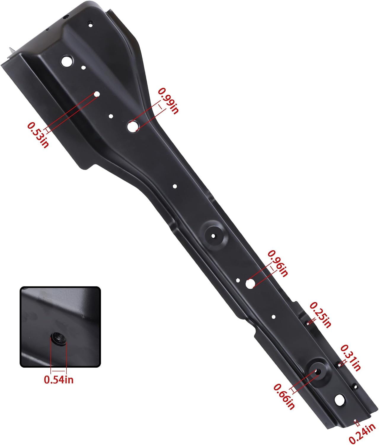 2PCS Full Body Mounts Torque Box Floor Supports Replacement for Wrangler TJ 1997-2006 0485-317 0485-318