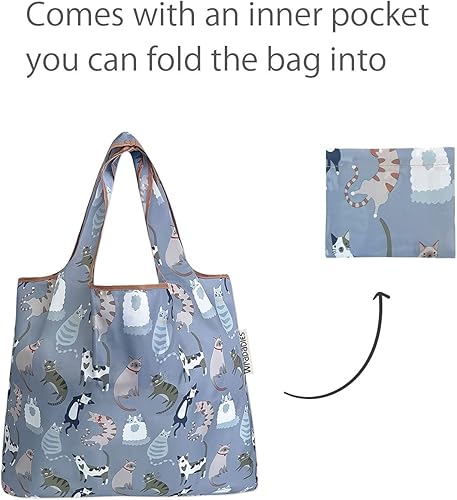 Miniatura 9 de allydrew Bolsa plegable de nailon reutilizable (juego de 2)