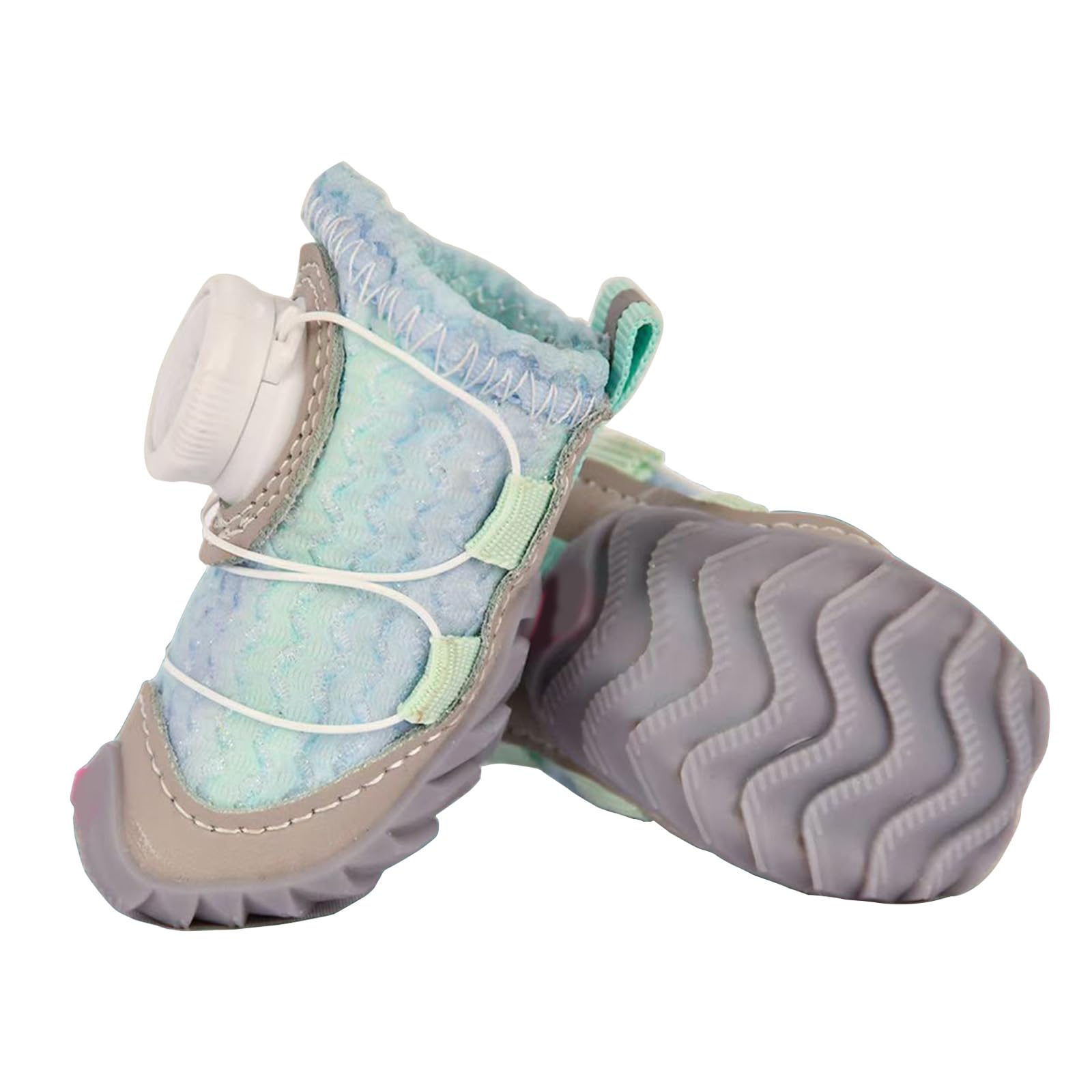 HZBB 1pair Nonslip Dog Sneakers Reflective Puppy Shoes Soft Warm Pet Paws Protectors During Walks Waterproof Dog Boot