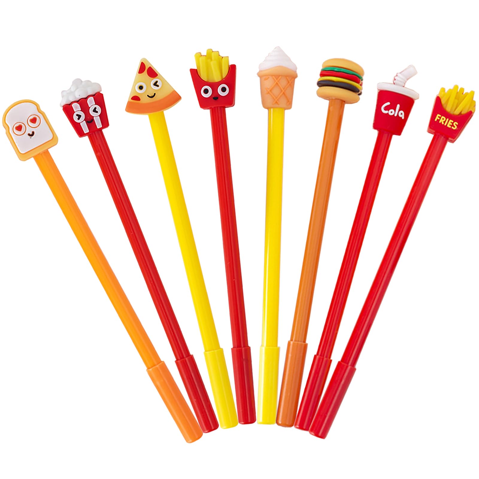 40 bonitos bolígrafos de tinta de gel para alimentos, hamburguesa Kawaii de 0.5 mm, tinta negra, bolígrafos de escritura novedosos para escribir, tomar notas, suministros para el hogar y la
