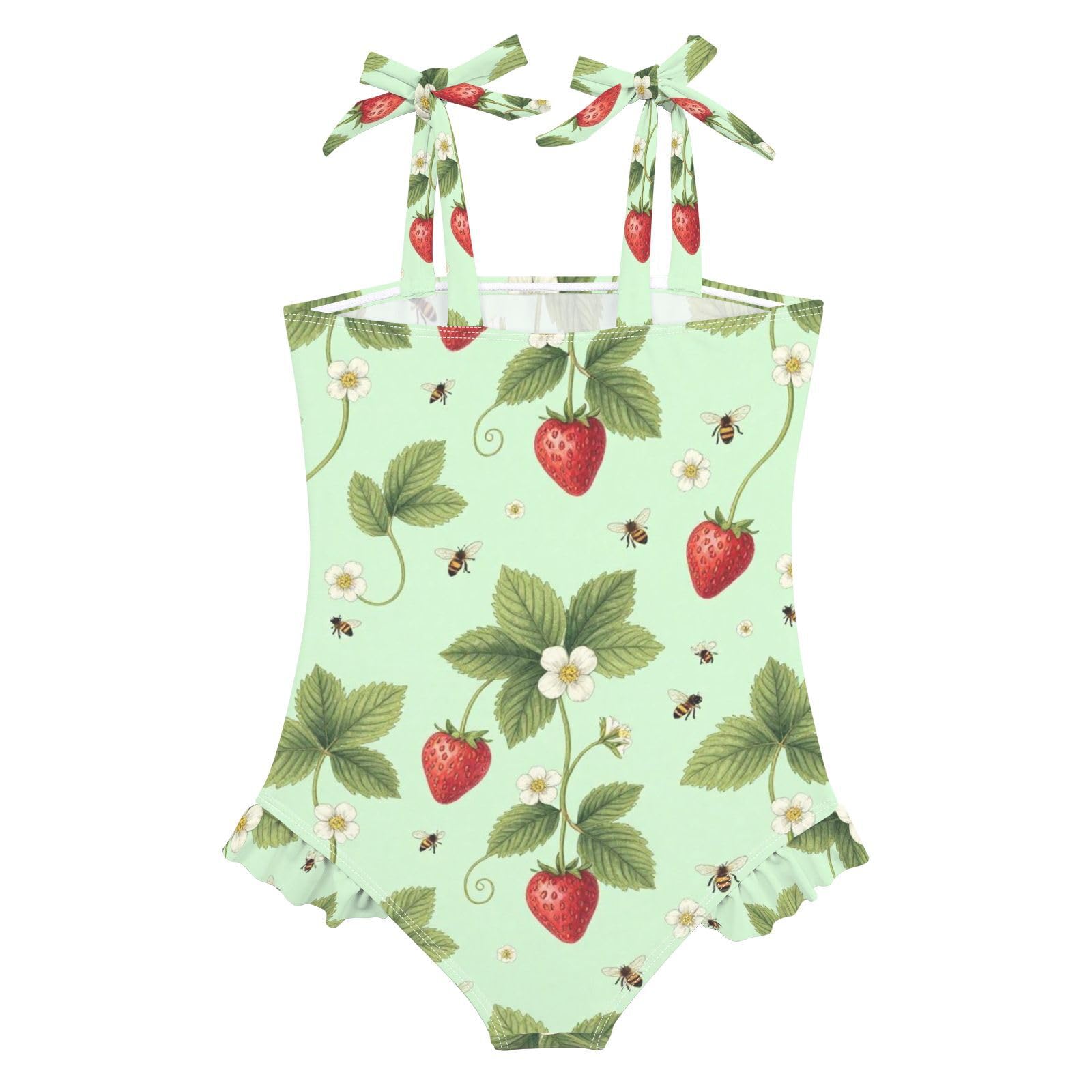 FRODOTGV Costume da bagno intero da ragazza, ad asciugatura rapida, costume da bagno da spiaggia per bambine