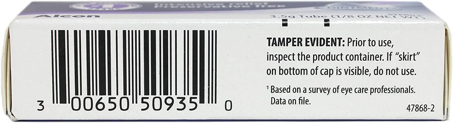 Systane Complete Lubricant Eye Drops, 0.34 Fl Oz, 2 Count (Pack of 1) & Nighttime Lubricant Eye Ointment 3.5g Tube