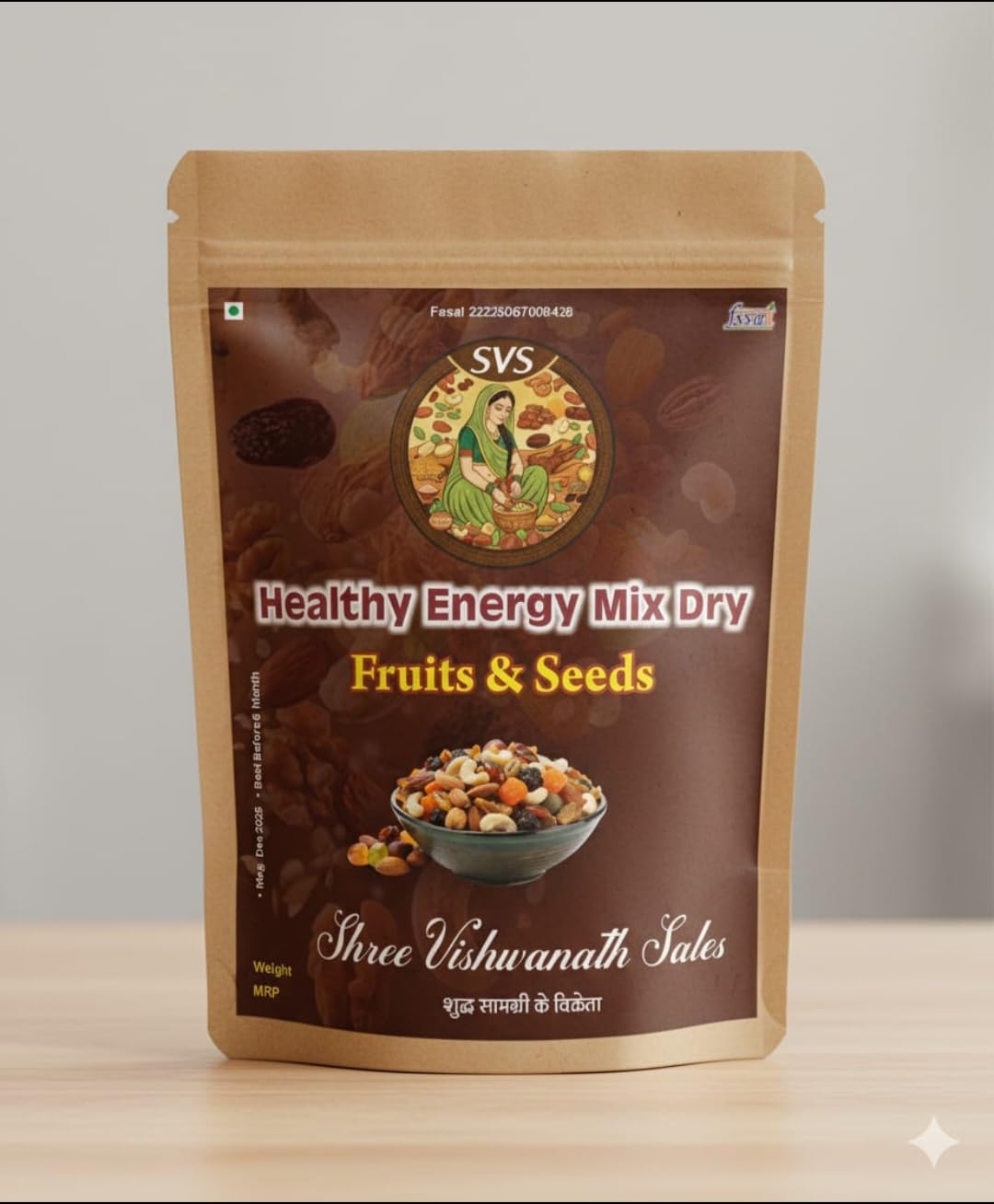 SVS Healthy Energy Mix Dry Fruits & Seeds, Nutritious Snack Mix 200 gm-image-33