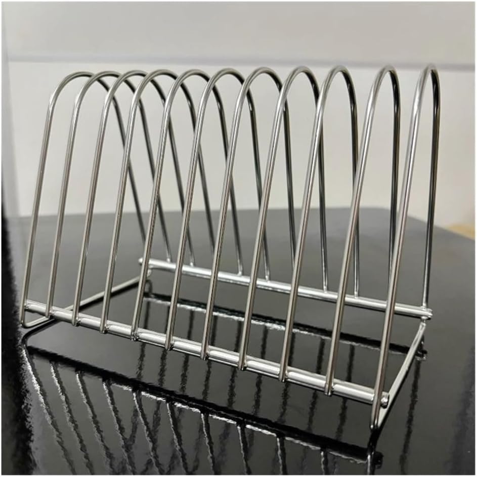 Cd Dvd Storage Desktop Minimalist Stainless Steel Vinyl Record Rack for Living Room Bedroom Office