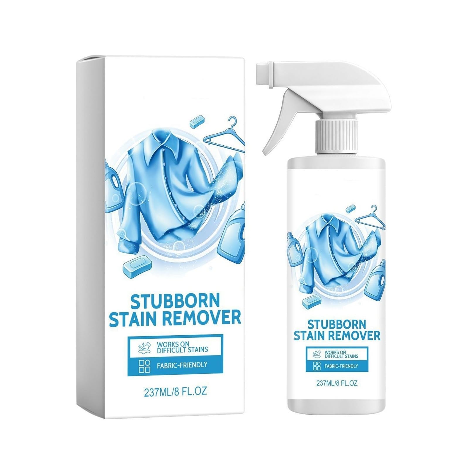 Detergente for ropa que no daña el color, 237 ml, diseñado específicamente for combatir las manchas de aceite alimentario(2pcs)