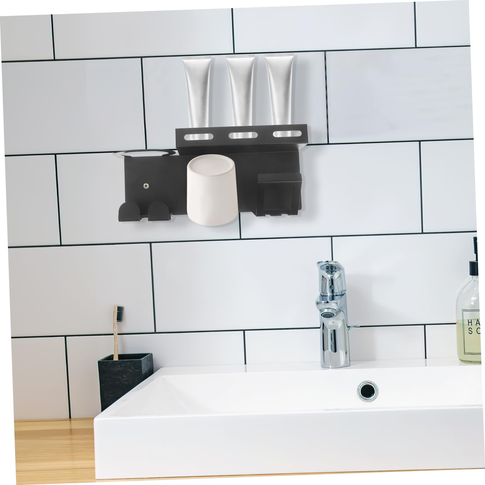 Portaspazzolino in Acciaio Inossidabile Portaspazzolino Elettrico Da Parete Organizer Per Dentifricio Supporto Per Bagno Accessorio