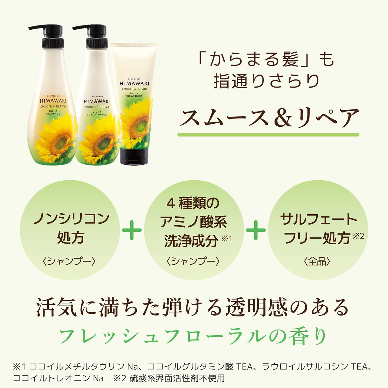 Dear Beaute Himawari Oil In Acondicionador 360 g Smooth & Repair - Recarga