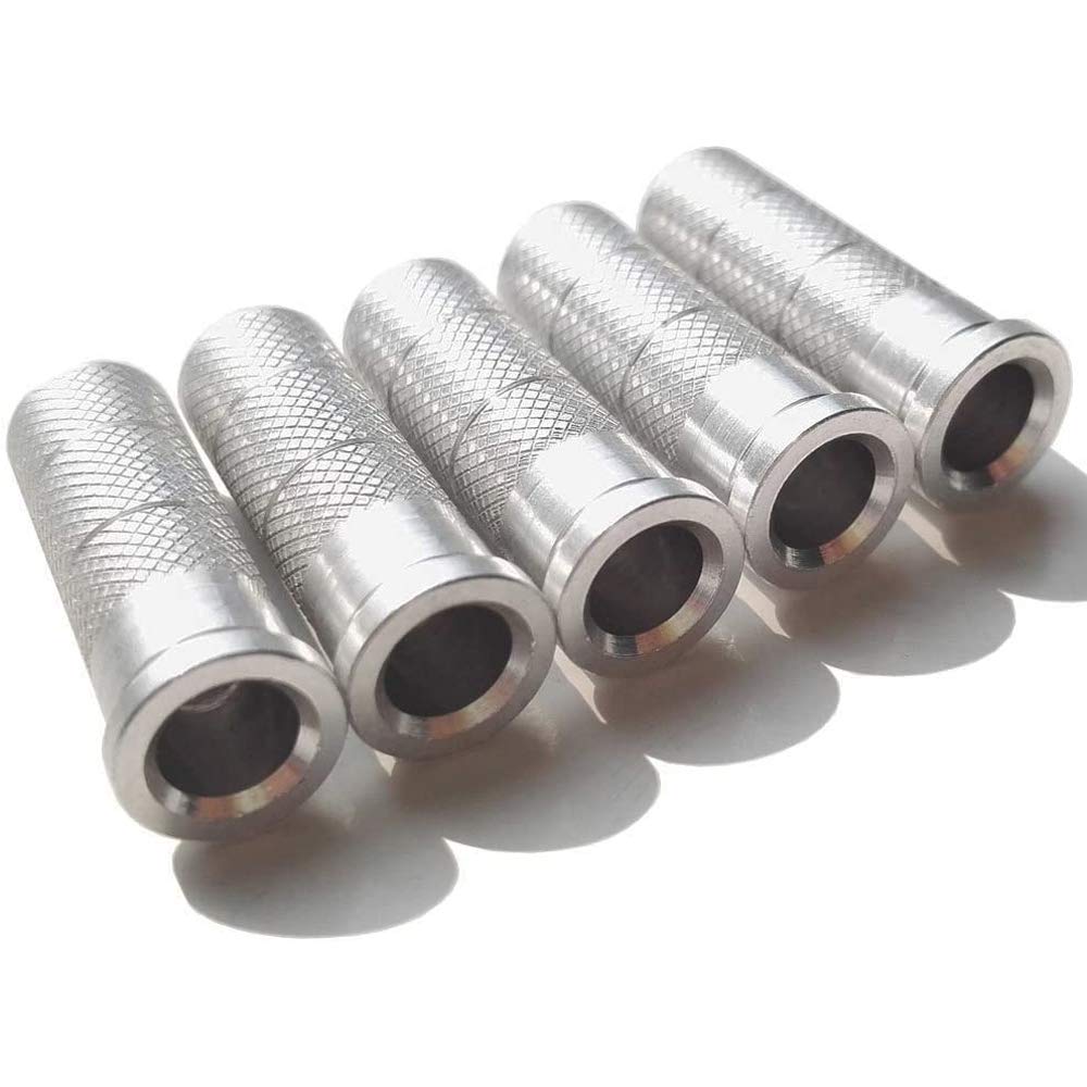 Inserti Per Frecce Da Tiro Con L'Arco - Set 12 Pezzi In Alluminio Per Frecce 8mm Legno/Bambù - Foto 12