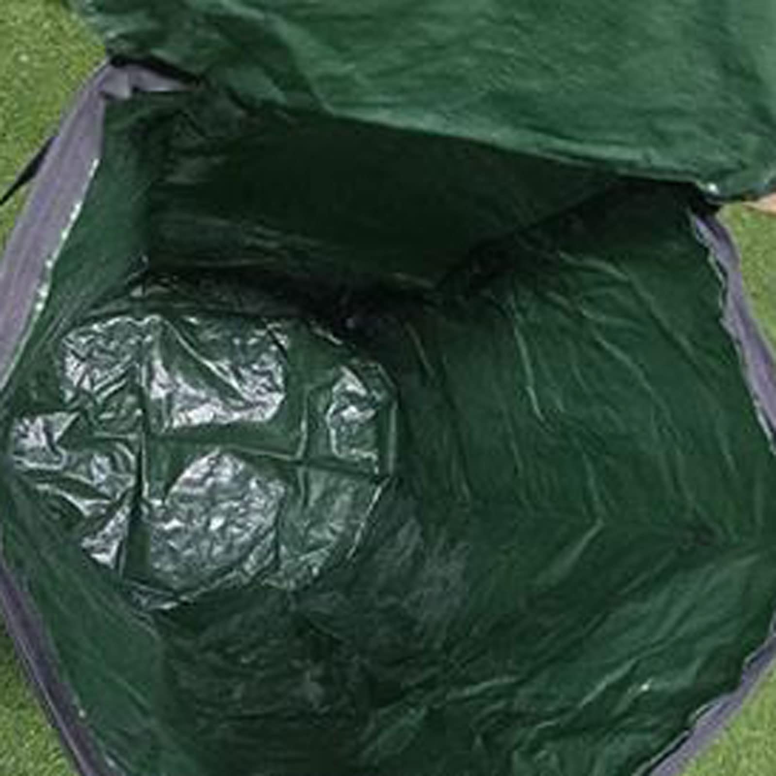 Gartenkomposter 2er-Pack 34-Gallonen-Kompostbeutel for den Garten, Kompost for den Außenbereich, wiederverwendbarer Gartenabfallbeutel mit Deckel, faltbare Laubrasenbeutel, multifunktionaler Gartenbeh