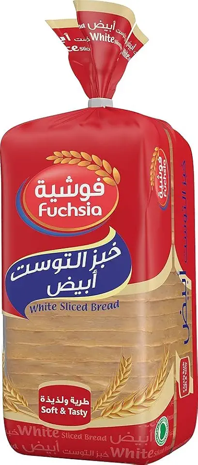 خبز توست ابيض فوشيا 570 جرام