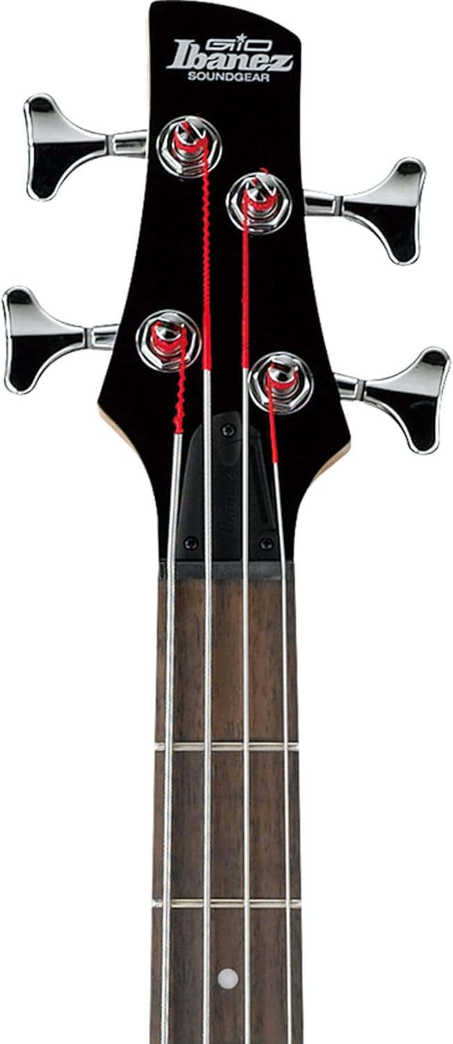 Ibanez GSR200 SR GIO Bass Guitar - Transparent Red Bundle with Gig Bag, Tuner, Strap, Instrument Cable, Austin Bazaar Instructional DVD, and Polishing Cloth